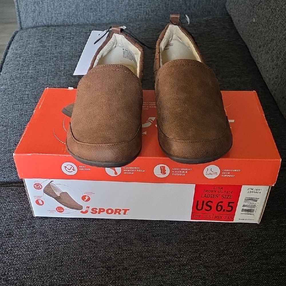 J Sport Women's Brown Slippers